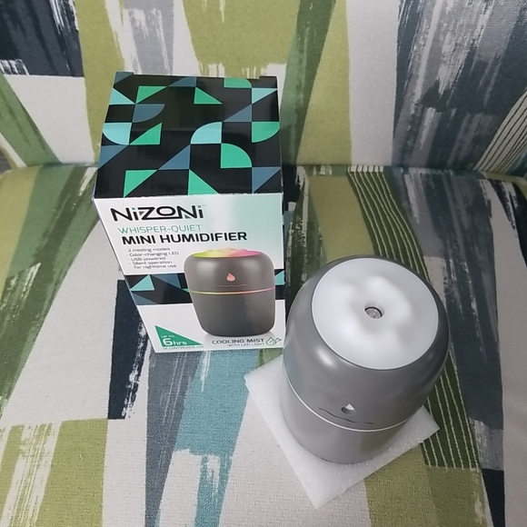 NIZONI Whisper Quiet Mini HUMIDIFIER - 2 Misting Modes - Up to 6 Hours Use - USB - Picture 9 of 11